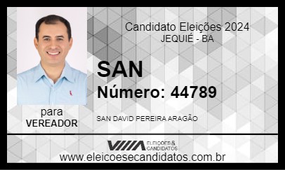 Candidato SAN 2024 - JEQUIÉ - Eleições