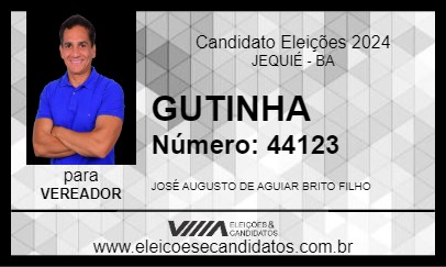 Candidato GUTINHA 2024 - JEQUIÉ - Eleições