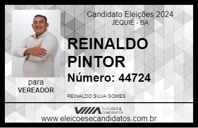 Candidato REINALDO PINTOR 2024 - JEQUIÉ - Eleições