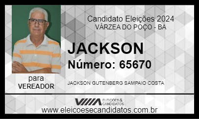 Candidato JACKSON 2024 - VÁRZEA DO POÇO - Eleições