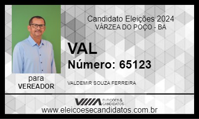 Candidato VAL 2024 - VÁRZEA DO POÇO - Eleições