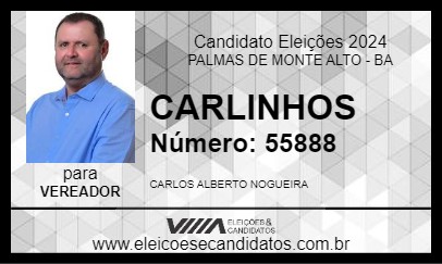 Candidato CARLINHOS 2024 - PALMAS DE MONTE ALTO - Eleições