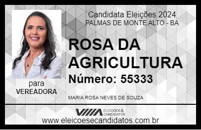 Candidato ROSA DA AGRICULTURA 2024 - PALMAS DE MONTE ALTO - Eleições