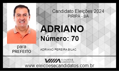 Candidato ADRIANO 2024 - PIRIPÁ - Eleições