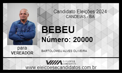 Candidato BEBEU 2024 - CANDEIAS - Eleições