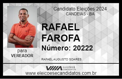 Candidato RAFAEL FAROFA 2024 - CANDEIAS - Eleições