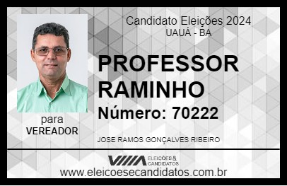 Candidato PROFESSOR RAMINHO 2024 - UAUÁ - Eleições