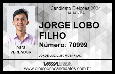 Candidato JORGE LOBO FILHO 2024 - UAUÁ - Eleições