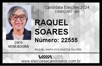 Candidato RAQUEL SOARES 2024 - CAMAÇARI - Eleições