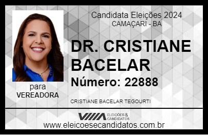 Candidato DR. CRISTIANE BACELAR 2024 - CAMAÇARI - Eleições