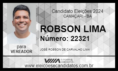 Candidato ROBSON LIMA 2024 - CAMAÇARI - Eleições