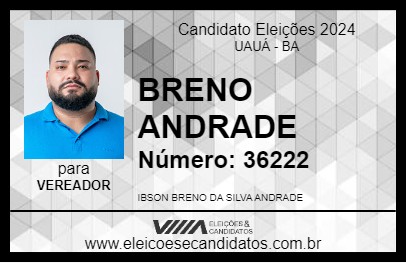 Candidato BRENO ANDRADE 2024 - UAUÁ - Eleições