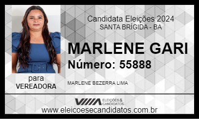 Candidato MARLENE GARI 2024 - SANTA BRÍGIDA - Eleições