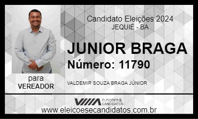 Candidato JUNIOR BRAGA 2024 - JEQUIÉ - Eleições