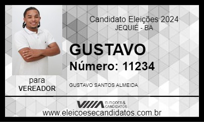 Candidato GUSTAVO 2024 - JEQUIÉ - Eleições