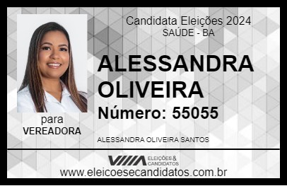 Candidato ALESSANDRA OLIVEIRA 2024 - SAÚDE - Eleições