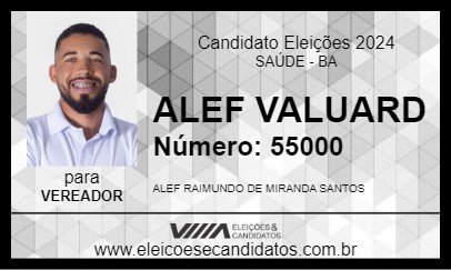 Candidato ALEF VALUARD 2024 - SAÚDE - Eleições