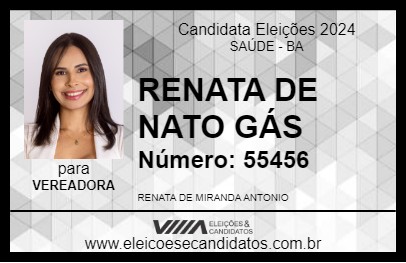 Candidato RENATA DE  NATO GÁS 2024 - SAÚDE - Eleições