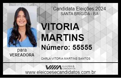 Candidato VITORIA MARTINS 2024 - SANTA BRÍGIDA - Eleições