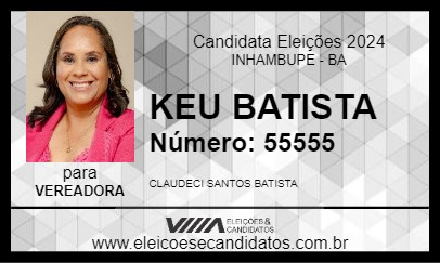 Candidato KEU BATISTA 2024 - INHAMBUPE - Eleições