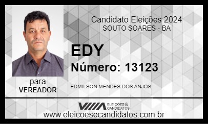 Candidato EDY 2024 - SOUTO SOARES - Eleições