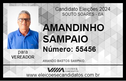 Candidato AMANDINHO SAMPAIO 2024 - SOUTO SOARES - Eleições