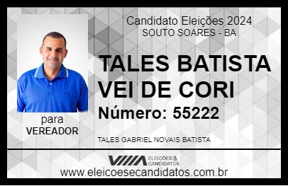 Candidato TALES BATISTA 2024 - SOUTO SOARES - Eleições