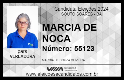 Candidato MARCIA DE NOCA 2024 - SOUTO SOARES - Eleições