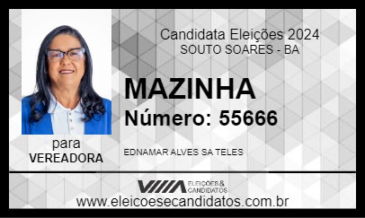 Candidato MAZINHA 2024 - SOUTO SOARES - Eleições