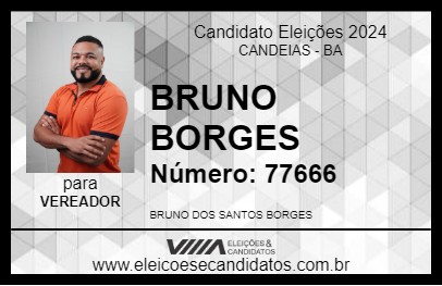 Candidato BRUNO BORGES 2024 - CANDEIAS - Eleições