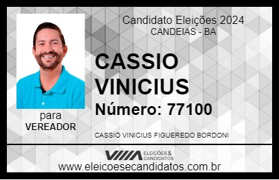 Candidato CASSIO VINICIUS 2024 - CANDEIAS - Eleições