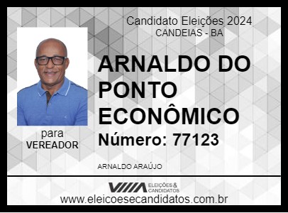 Candidato ARNALDO DO PONTO ECONÔMICO 2024 - CANDEIAS - Eleições