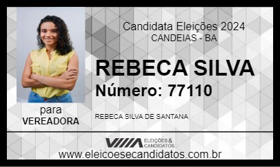 Candidato REBECA SILVA 2024 - CANDEIAS - Eleições