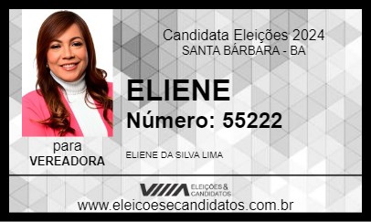 Candidato ELIENE 2024 - SANTA BÁRBARA - Eleições