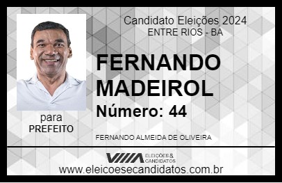 Candidato FERNANDO MADEIROL 2024 - ENTRE RIOS - Eleições