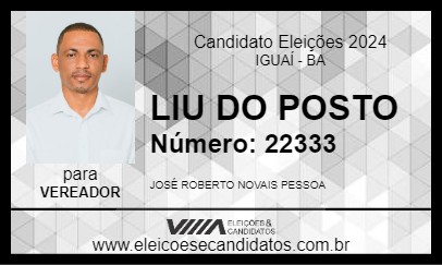 Candidato LIU DO POSTO 2024 - IGUAÍ - Eleições