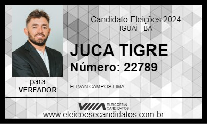 Candidato JUCA TIGRE 2024 - IGUAÍ - Eleições