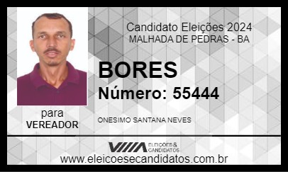 Candidato BORES 2024 - MALHADA DE PEDRAS - Eleições