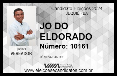 Candidato JO DO ELDORADO 2024 - JEQUIÉ - Eleições