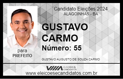 Candidato GUSTAVO CARMO 2024 - ALAGOINHAS - Eleições