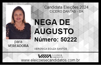 Candidato NEGA DE AUGUSTO 2024 - CÍCERO DANTAS - Eleições