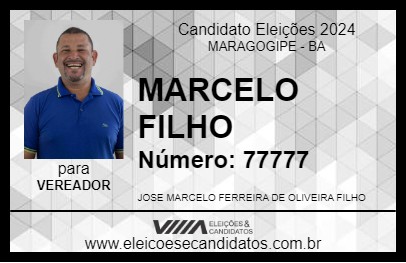 Candidato MARCELO FILHO 2024 - MARAGOGIPE - Eleições