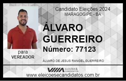 Candidato ÁLVARO GUERREIRO 2024 - MARAGOGIPE - Eleições