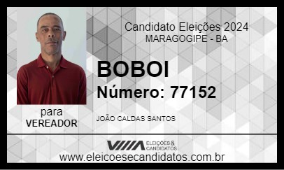 Candidato BOBOI 2024 - MARAGOGIPE - Eleições