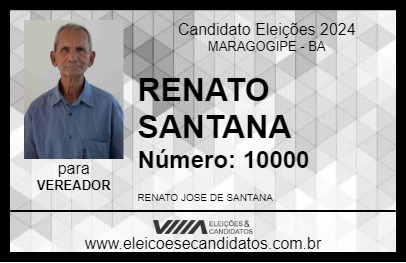 Candidato RENATO SANTANA 2024 - MARAGOGIPE - Eleições