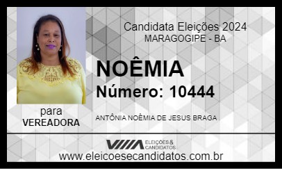 Candidato NOÊMIA 2024 - MARAGOGIPE - Eleições