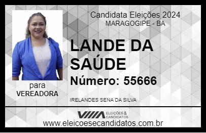 Candidato LANDE DA SAÚDE 2024 - MARAGOGIPE - Eleições