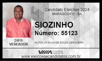 Candidato SIOZINHO 2024 - MARAGOGIPE - Eleições