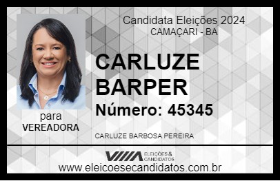 Candidato CARLUZE BARPER 2024 - CAMAÇARI - Eleições