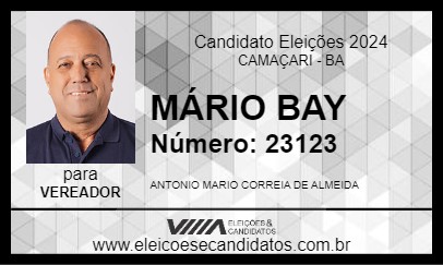 Candidato MÁRIO BAY 2024 - CAMAÇARI - Eleições